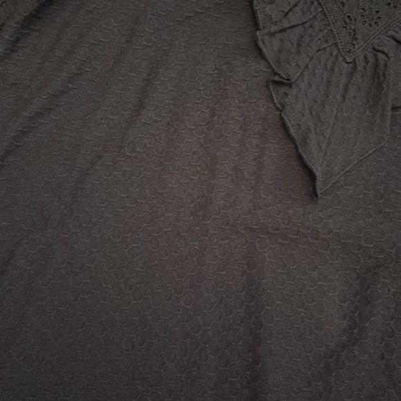 J crew women M long sleeve tee with ruffle NWT - Picture 5 of 5